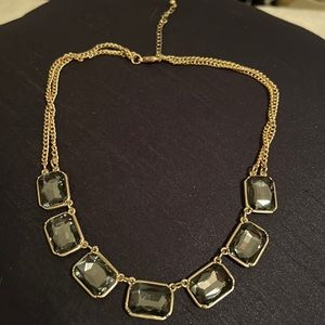 Gold short necklace